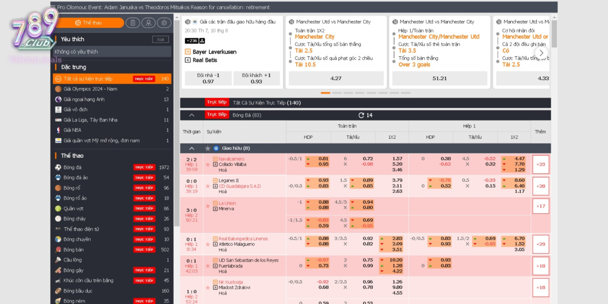 Các Tính Năng Của S Thể Thao Tại 789 Club